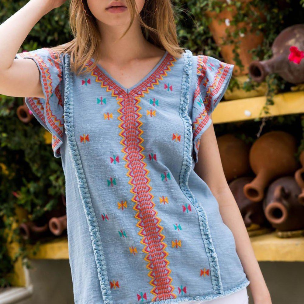 THML Embroidered Top - Picture 2 of 2